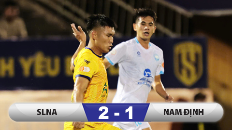 Kết quả SLNA 2-1 Nam Định: Sân Vinh có... địa chấn
